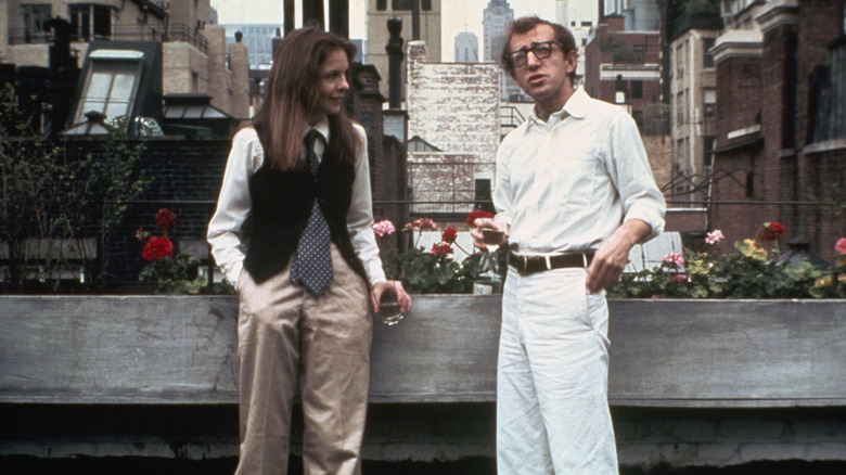 Diane Keaton and Woody Allen chatting