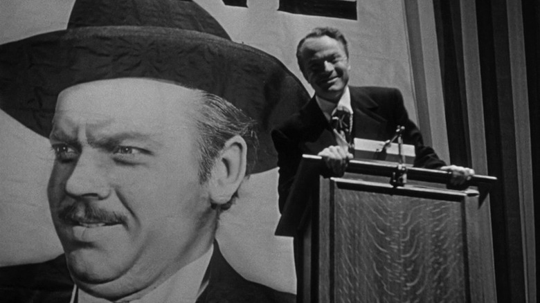 Orson Welles giving a big speech