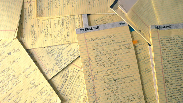 Pamela Anderson's legal pad diaries