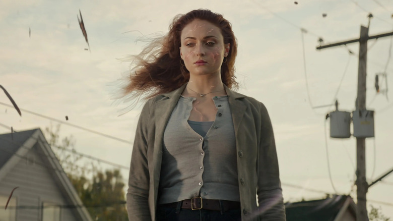 Jean Grey floating in slow motion (2019)