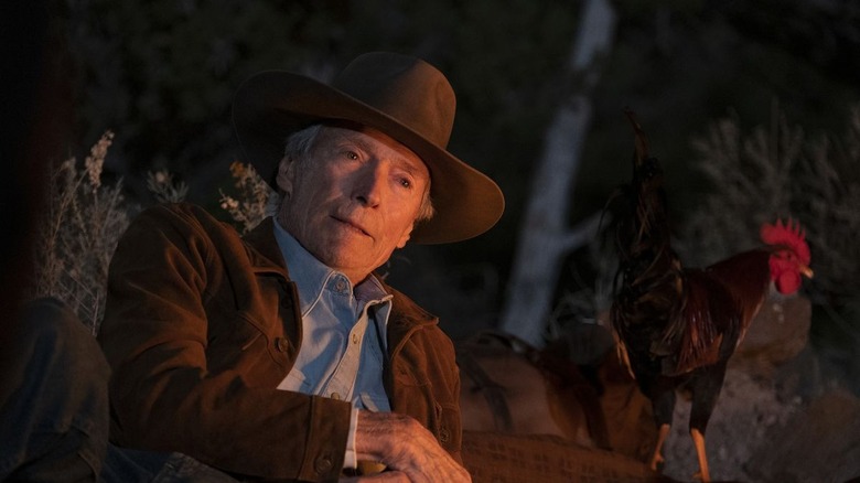 Clint Eastwood with a fowl friend