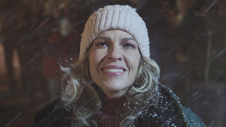 Sharon smiling in the snow