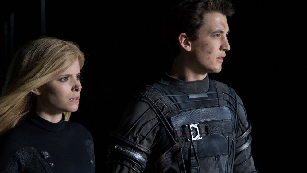 Kate Mara and Miles Teller in Fantastic Four