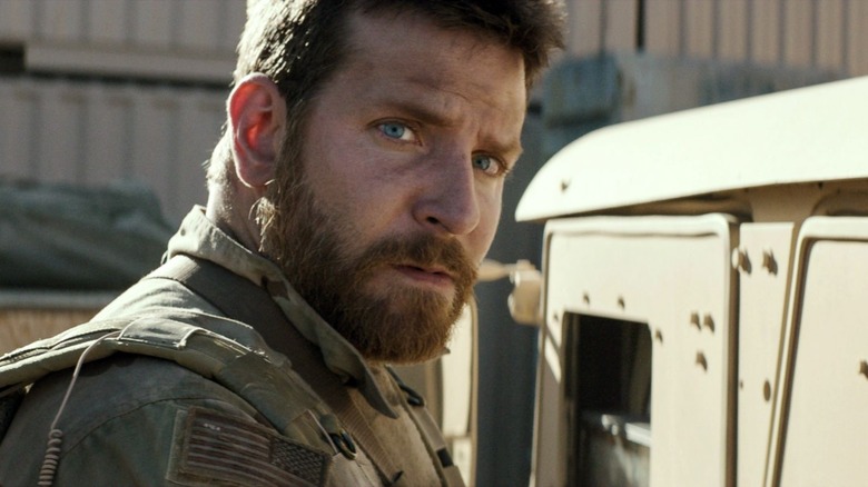 Bradley Cooper on the battlefield