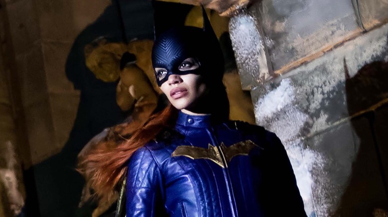 Batgirl on a Gotham street