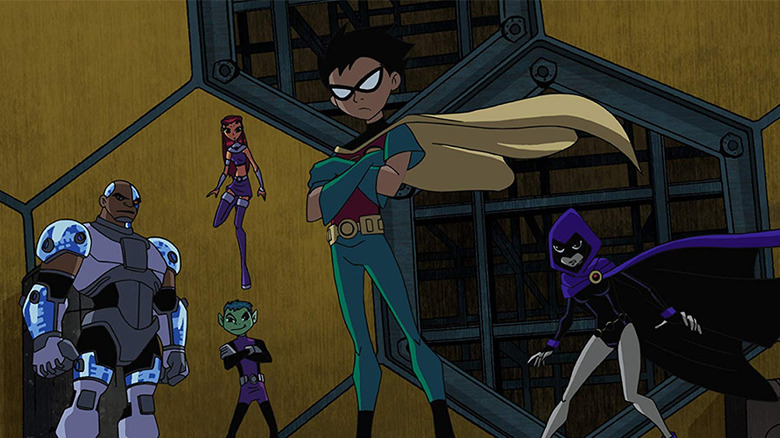 The Teen Titans ready for battle