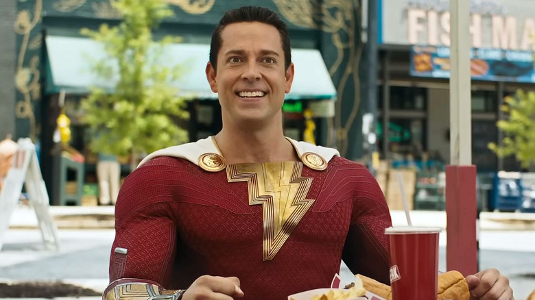 Shazam smiling