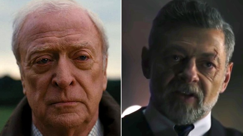 Michael Caine and Andy Serkis as Alfred