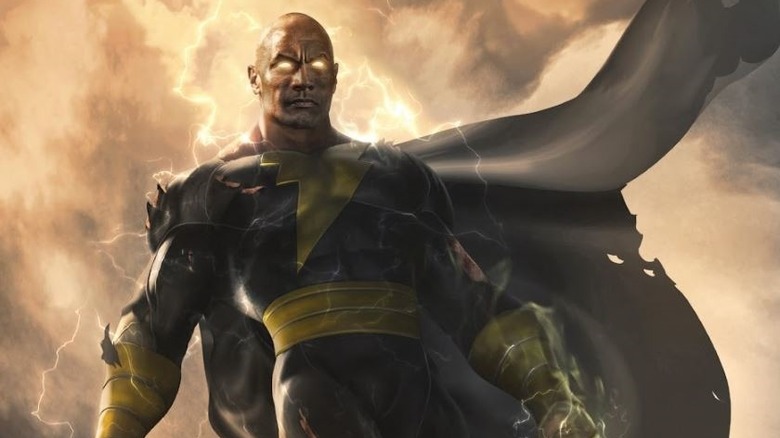 Dwayne Johnson drawn as Black Adam