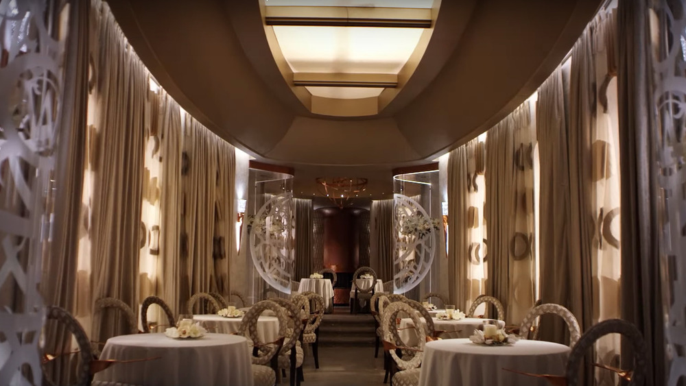 Interior of Snowpiercer's dining car from the TV show 