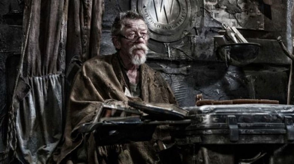 John Hurt as Gilliam in Snowpiercer