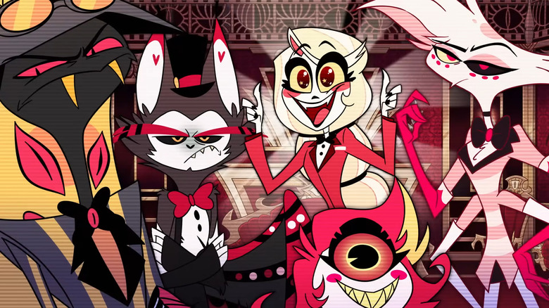 Hazbin Hotel characters posing