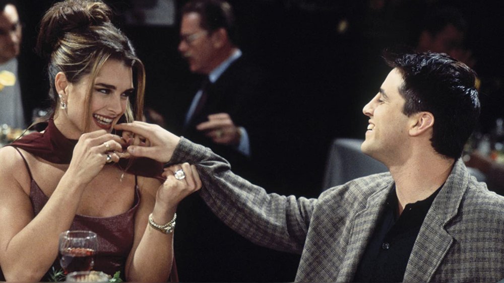 Brooke Shields as Erika and Matt LeBlanc as Joey Tribbiani in Friends