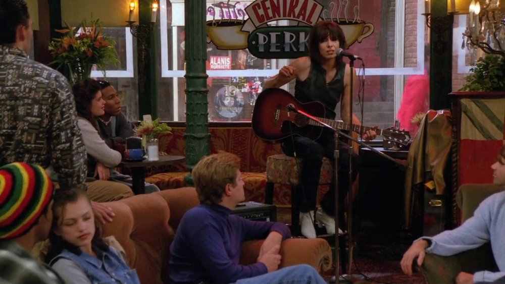 Chrissie Hynde as Stephanie singing in Central Perk in Friends