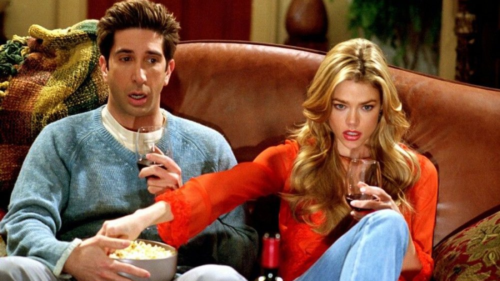 David Schwimmer as Ross Geller and Denise Richards as Cassie in Friends