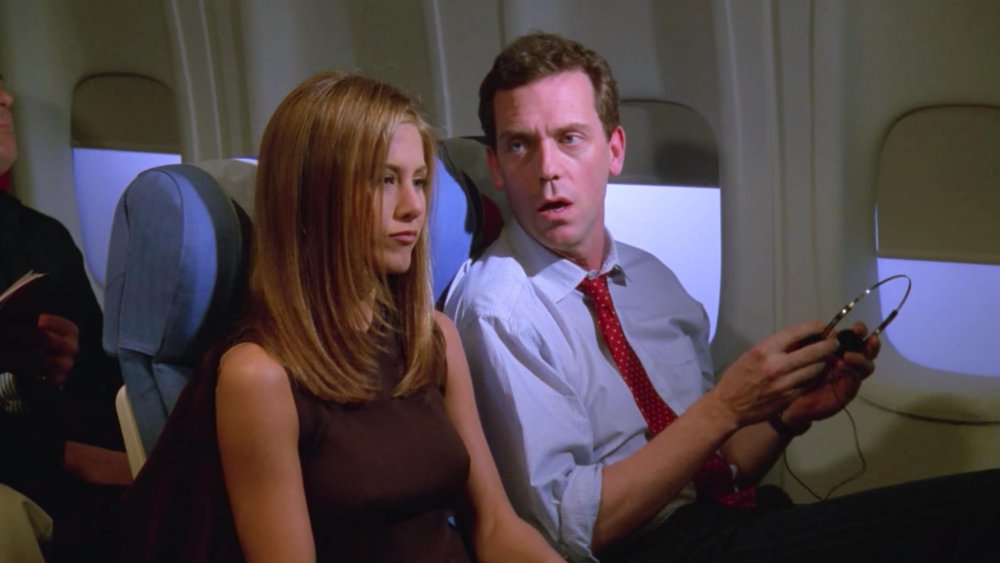 Hugh Laurie and Jennifer Aniston as Rachel Greene in Friends