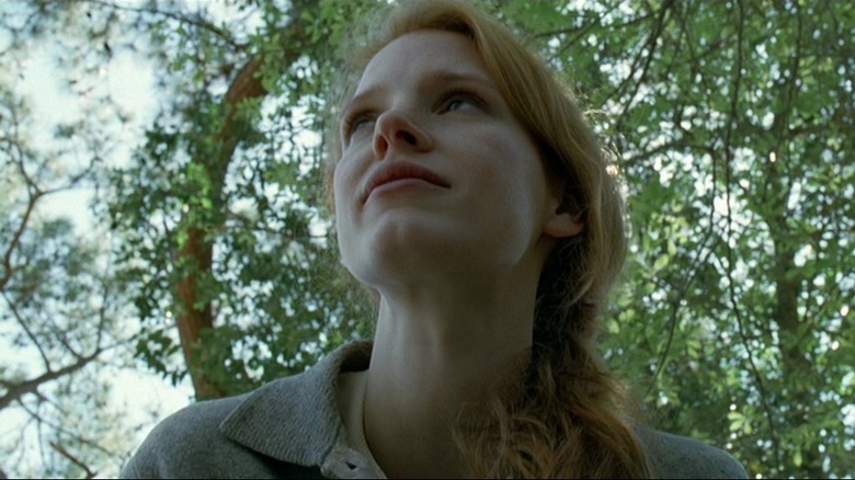 Jessica Chastain contemplating the universe