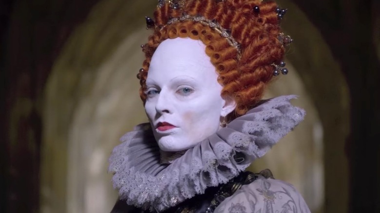 Queen Elizabeth I in white makeup