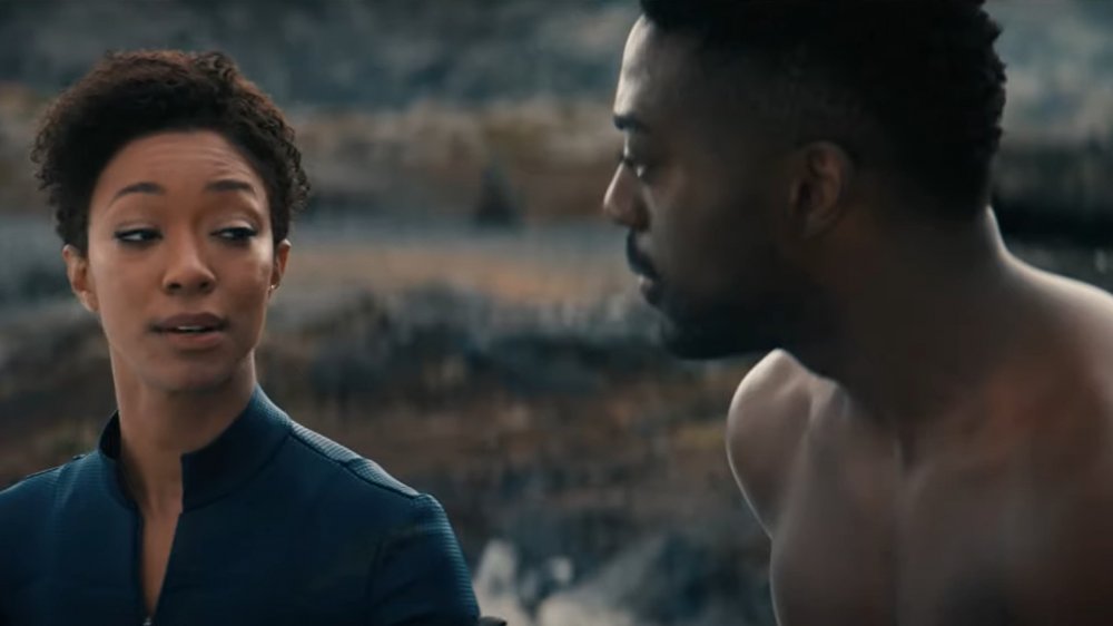 Sonequa Martin Green and David Ajala in Star Trek Discovery