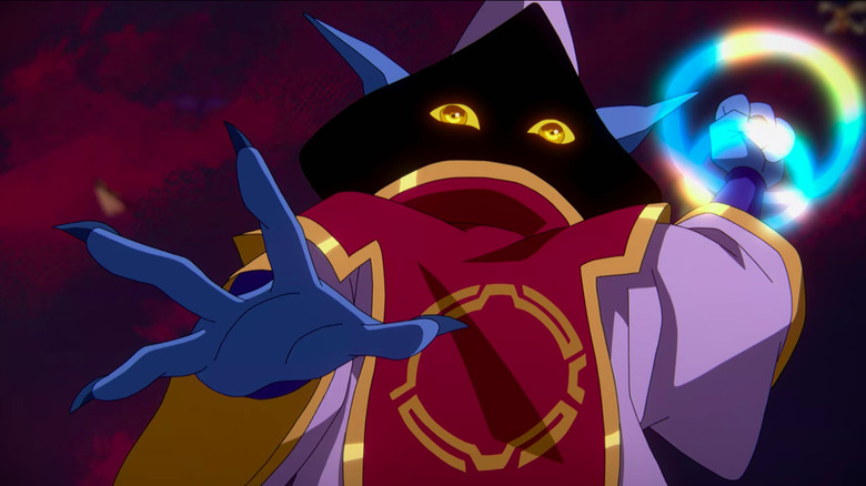 Orko channelling magic into his fist