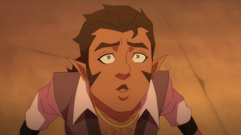 Scanlan looking up in fear