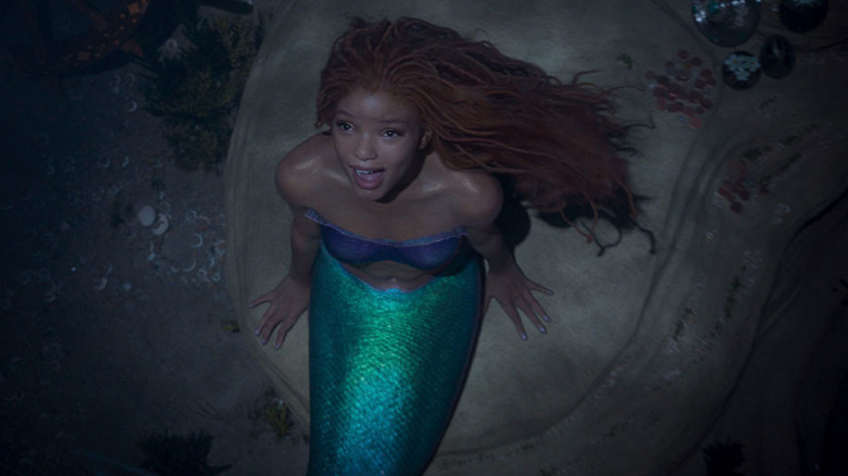 Halle Bailey as Ariel singing