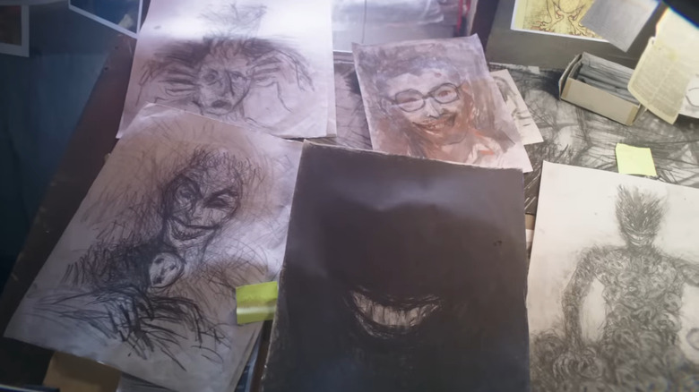 Creepy drawings of smiles