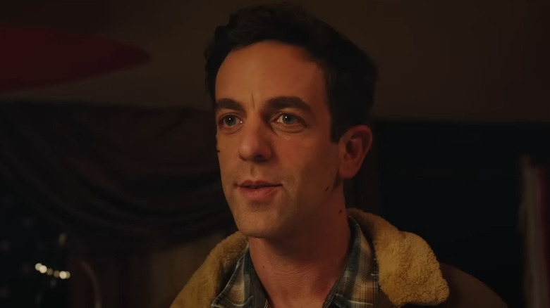 B.J. Novak smirking