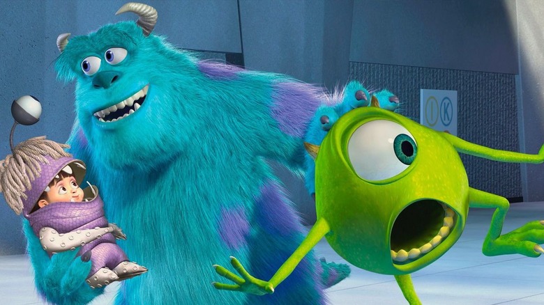 Sulley grabbing Mike