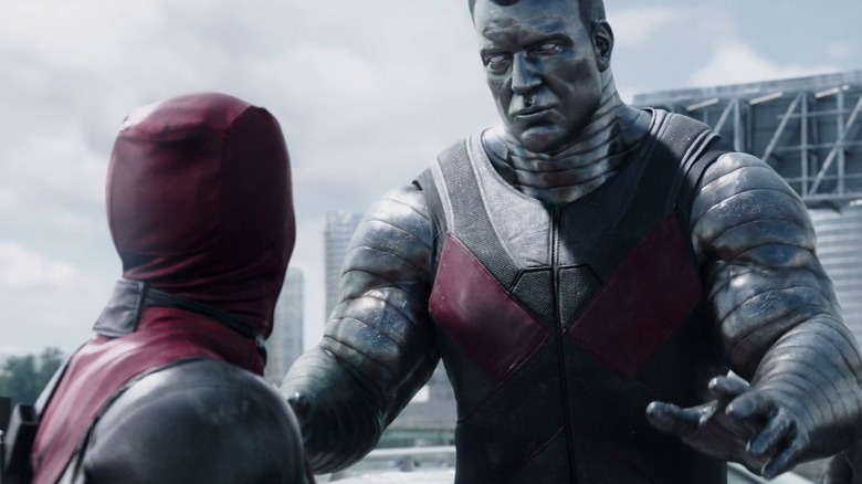 Colossus talking to Deadpool