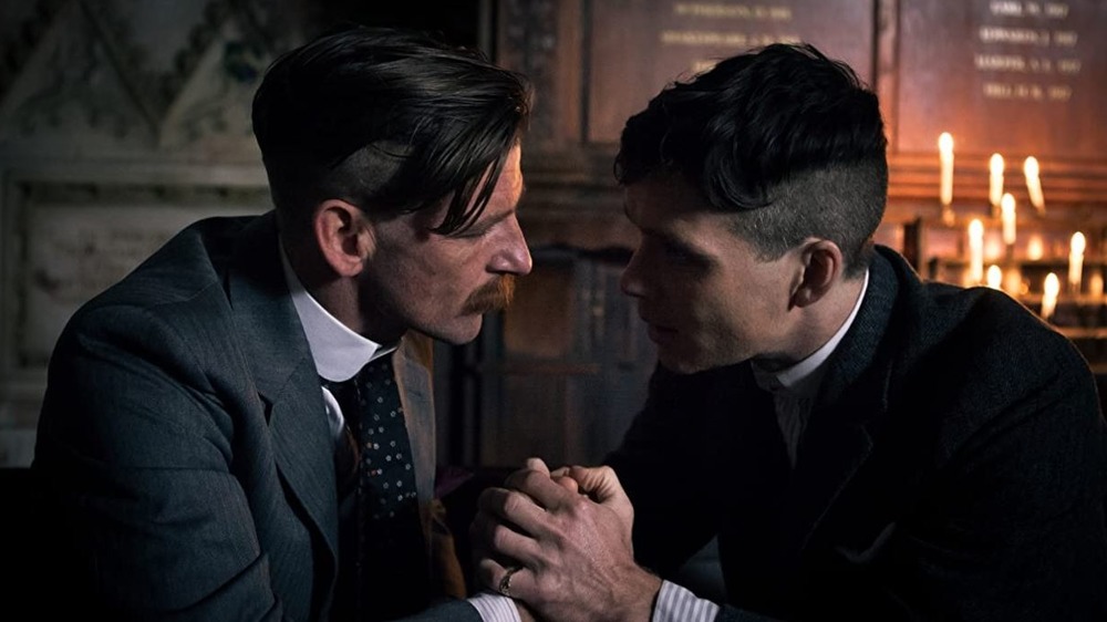 Arthur Shelby and Tommy Shelby bond