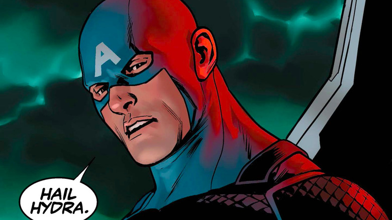 Captain America swearing HYDRA loyalty