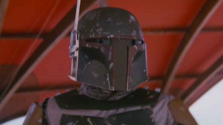 Boba Fett gazing rightward