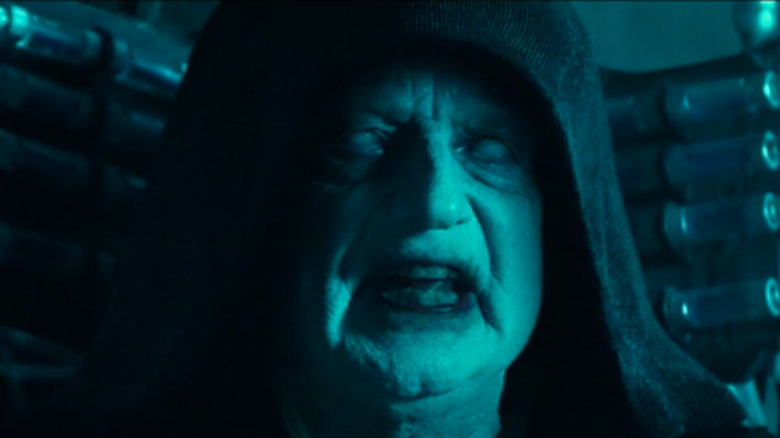 Blue Emperor Palpatine yelling