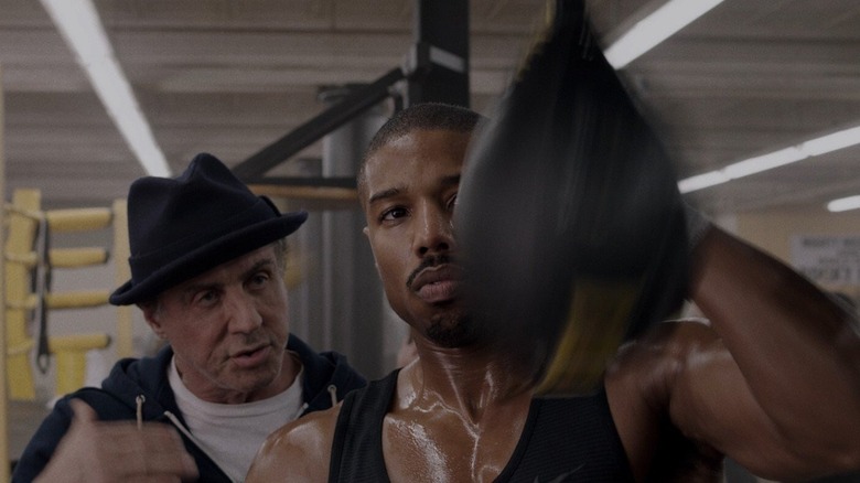 Michael B. Jordan training for a fight