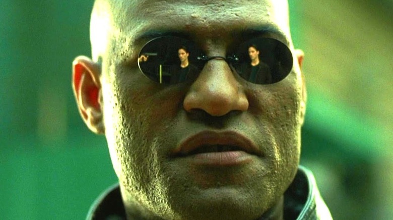 Morpheus in his signature sunglasses