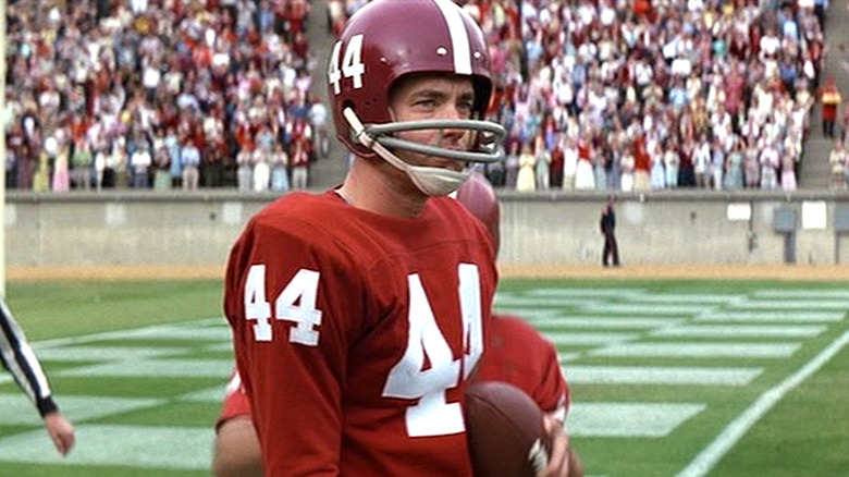 Tom Hanks plays in football uniform