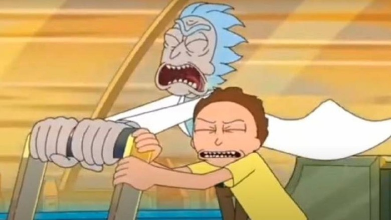 Rick and Morty escaping the Citadel