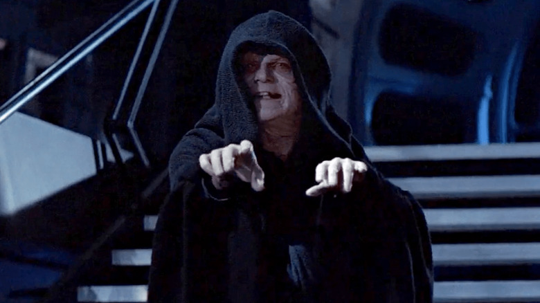 Palpatine waving fingers