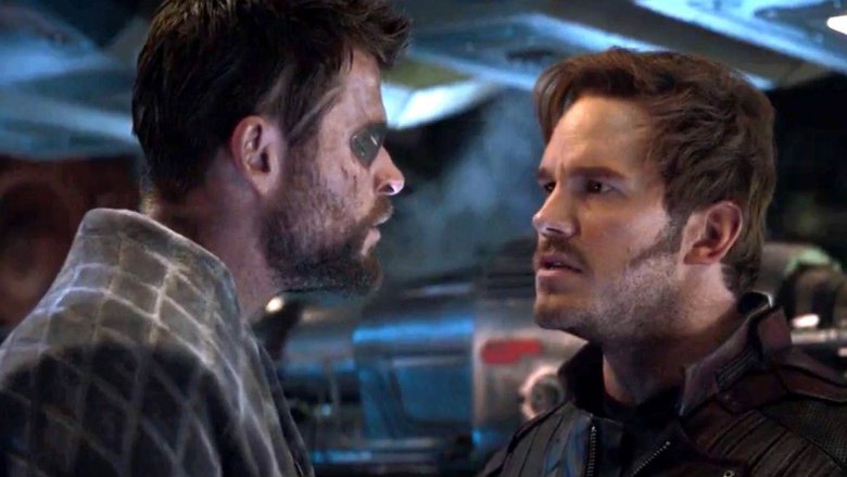 Thor and Star-Lord in Avengers: Infinity War