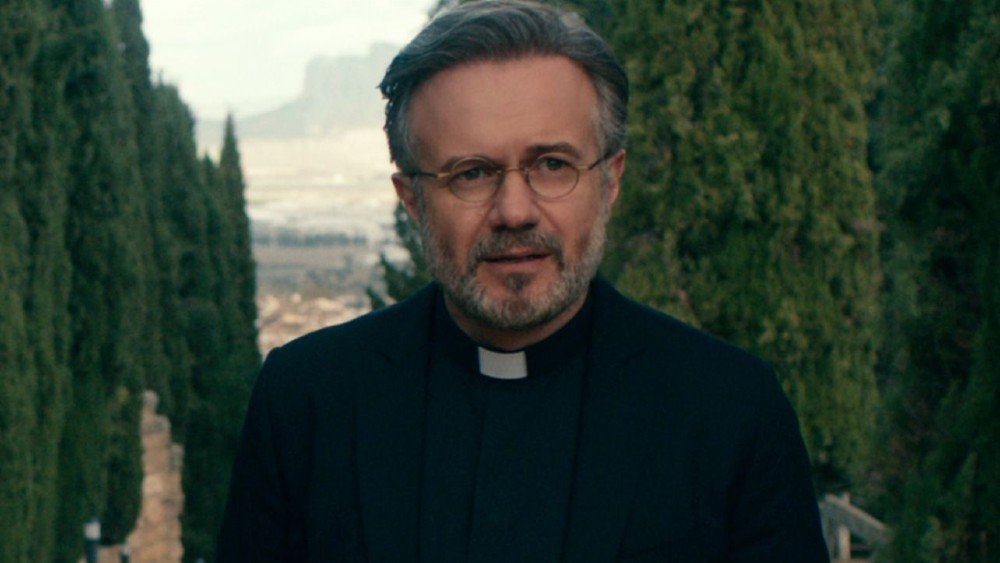 Tristan Ulloa as Father Vincent in Warrior Nun