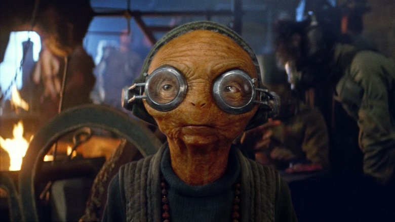 How did Maz Kanata get Luke's lightsaber?