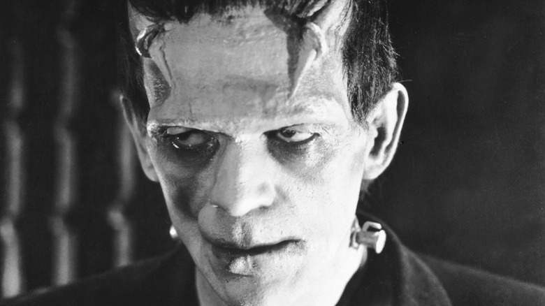 Frankenstein's monster staring