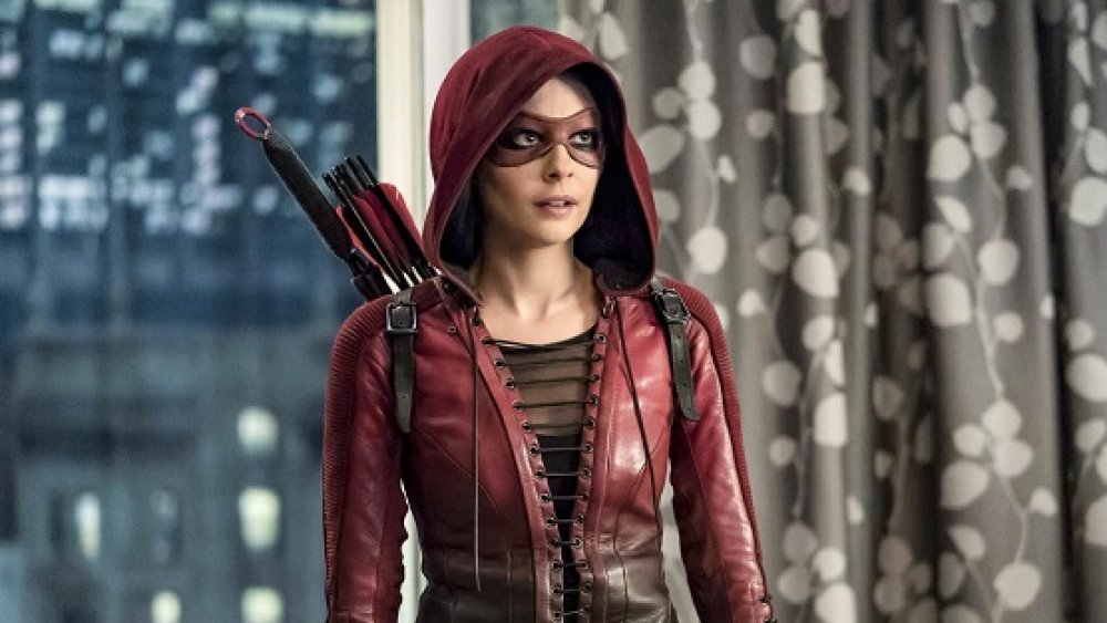 Willa Holland as Thea Queen, AKA Speedy, from Arrow