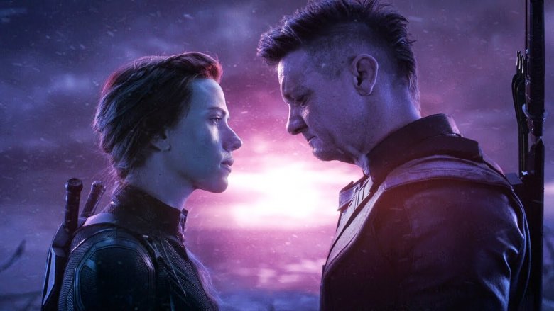 Scarlett Johansson and Jeremy Renner in Avengers: Endgame