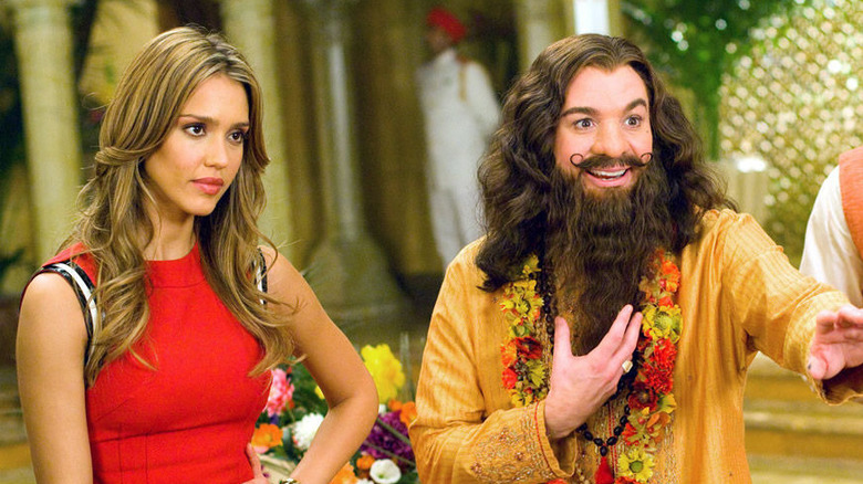 Jessica Alba and Mike Myers in The Love Guru