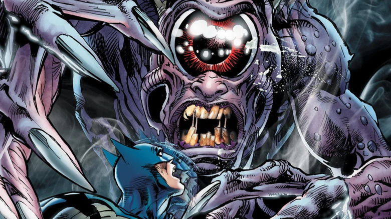 Batman fights a cyclops Odyssey