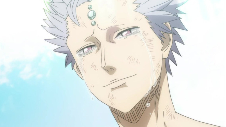 Black Clover Mars crying happily