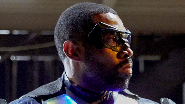 Jefferson Pierce looks stoic Black Lightning