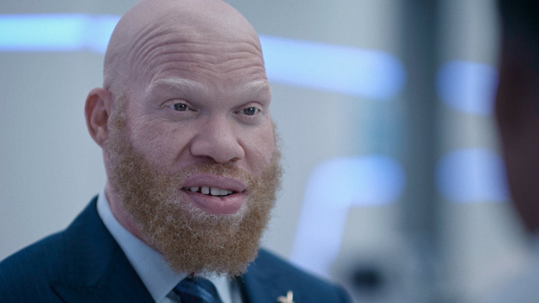 Tobias Whale smirks Black Lightning